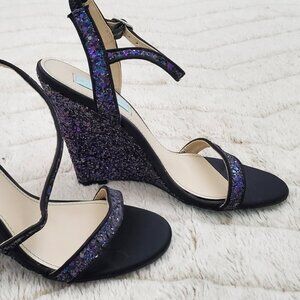 Betsy Johnson Darci Glitter Wedge